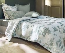 Постельное белье Blanc des Vosges Promenade Sauge евро 200х220 перкаль Постельное белье Blanc des Vosges Promenade Sauge евро 200х220 перкаль