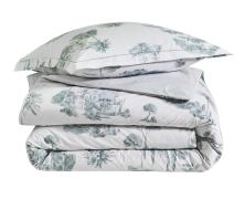 Постельное белье Blanc des Vosges Promenade Sauge евро 200х220 перкаль - фото 1