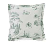 Постельное белье Blanc des Vosges Promenade Sauge евро 200х220 перкаль - фото 7