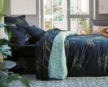 Постельное белье Blanc des Vosges Palm Gove Nuit евро 200х220 хлопок сатин