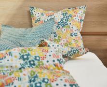 Постельное белье Blanc des Vosges Spring Azur 1.5 спальное 155х200 перкаль - фото 2