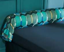 Постельное белье Blanc des Vosges Mosaic Cobalt евро 200х220 хлопок сатин - фото 4