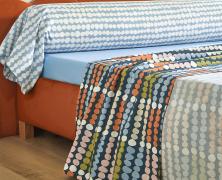 Постельное белье Blanc des Vosges Dots Celeste 1.5 спальное 155х200 перкаль - фото 3