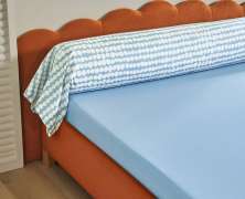 Постельное белье Blanc des Vosges Dots Celeste 1.5 спальное 155х200 перкаль - фото 4