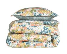 Постельное белье Blanc des Vosges Spring Azur 1.5 спальное 155х200 перкаль - фото 1