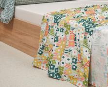 Постельное белье Blanc des Vosges Spring Azur 1.5 спальное 155х200 перкаль - фото 3