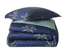 Постельное белье Blanc des Vosges Palm Gove Nuit евро 200х220 хлопок сатин - фото 1