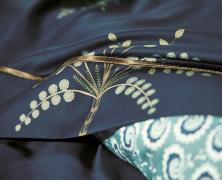 Постельное белье Blanc des Vosges Palm Gove Nuit евро 200х220 хлопок сатин - фото 3