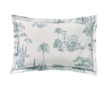 Постельное белье Blanc des Vosges Promenade Sauge евро 200х220 перкаль - фото 9