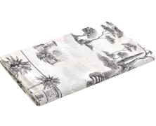 Постельное белье Blanc des Vosges Promenade Graphite евро 200х220 перкаль - фото 1