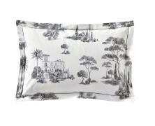 Постельное белье Blanc des Vosges Promenade Graphite евро 200х220 перкаль - фото 2