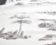 Постельное белье Blanc des Vosges Promenade Graphite евро 200х220 перкаль - фото 4