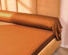 Постельное белье Blanc des Vosges Eole Cognac евро 200х220 сатин-жаккард - фото 4