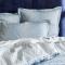 Постельное белье Blanc des Vosges Gravity Bleu Celeste евро 200х220 хлопок сатин - фото 2