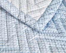 Постельное белье Blanc des Vosges Gravity Bleu Celeste евро 200х220 хлопок сатин - фото 6