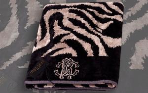 Банное полотенце Roberto Cavalli Zebra Beige 95х150 - основновное изображение