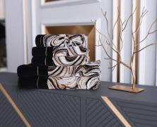 Салфетка шенилловая Feiler Murano Nero 30х30 - фото 1