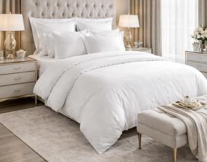 Постельное белье Mirabello Precious Sateen White евро 200х220 мако-сатин - основновное изображение