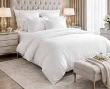 Постельное белье Mirabello Precious Sateen White евро 200х220 мако-сатин