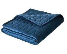 Покрывало Blanc des Vosges Spirit Indigo 240х260 бархат хлопок