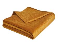 Покрывало Blanc des Vosges Spirit Ambre 240х260 бархат хлопок в интернет-магазине Posteleon