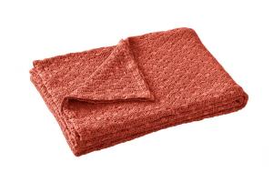 Покрывало Blanc des Vosges Everest Terracota 180х260 хлопок - основновное изображение