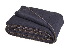 Покрывало Blanc des Vosges Artesia Bleu Corinthe 240х260 хлопок - основновное изображение
