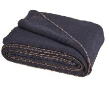 Покрывало Blanc des Vosges Artesia Bleu Corinthe 180х260 хлопок в интернет-магазине Posteleon