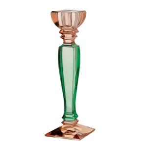 Подсвечник Cre Art Candel зеленый 25,5 см стекло - основновное изображение