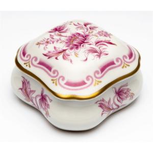 Шкатулка Cre Art Anemone A-004 9х9 см лиможский фарфор - основновное изображение