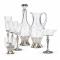 Набор бокалов для вина Cre Art Plat Stemware платина 23 см хрусталь (6 шт.) - фото 1