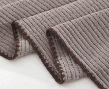 Плед хлопковый Asabella 2404-OML 220х240 муслин/искусственный шёлк в интернет-магазине Posteleon