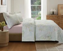 Постельное белье с одеялом Asabella 2344-OMP евро 200x220 печатный сатин