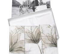 Постельное белье Mirabello Abstract Flower Tortora евро 200х200 мако-сатин - фото 6