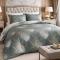 Постельное белье Mirabello Abstract Flower Dove Grey евро 200х220 мако-сатин - основновное изображение