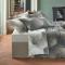 Постельное белье Mirabello Abstract Flower Dove Grey евро 200х220 мако-сатин - фото 2