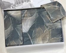 Постельное белье Mirabello Abstract Flower Dove Grey евро 200х220 мако-сатин - фото 3