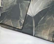 Постельное белье Mirabello Abstract Flower Dove Grey евро 200х220 мако-сатин - фото 5
