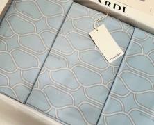 Постельное бельё Trussardi Bloom Azzuro евро 200х220 мако-сатин в интернет-магазине Posteleon