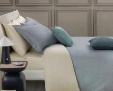 Постельное бельё Trussardi Bloom Azzuro евро 200х220 мако-сатин - фото 2