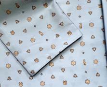 Постельное бельё Trussardi Bowtie Azzuro евро 200х220 мако-сатин в интернет-магазине Posteleon