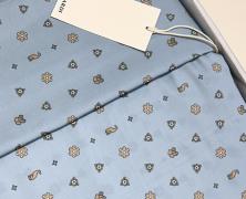 Постельное бельё Trussardi Bowtie Azzuro евро 200х220 мако-сатин - фото 1