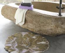 Махровый коврик для ванной Abyss & Habidecor Голда D100 цветок - фото 1