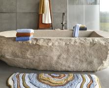 Махровый коврик для ванной Abyss & Habidecor Целора, полукруг 85х155 - фото 2