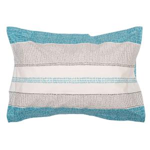 Наволочка Blanc des Vosges Cadences Bleu 50х75 хлопок перкаль - основновное изображение