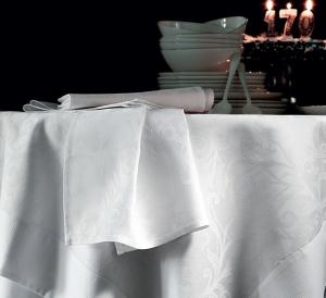 Скатерть Blanc Des Vosges Ombelle Blanc 175х175 жаккард хлопок - основновное изображение