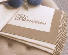 шерстяной плед Blumarine Madame 140х205 бежевый - основновное изображение