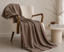 Плед Frati Home Soft Viscose Tortora 130x160 вискоза / полиэстер - фото 3