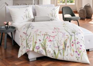 Постельное бельё Hefel Fleur евро 200х200 тенсель сатин - основновное изображение